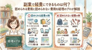 副業で経費にできるものは何？認められる費用と認められない費用を経理のプロが解説